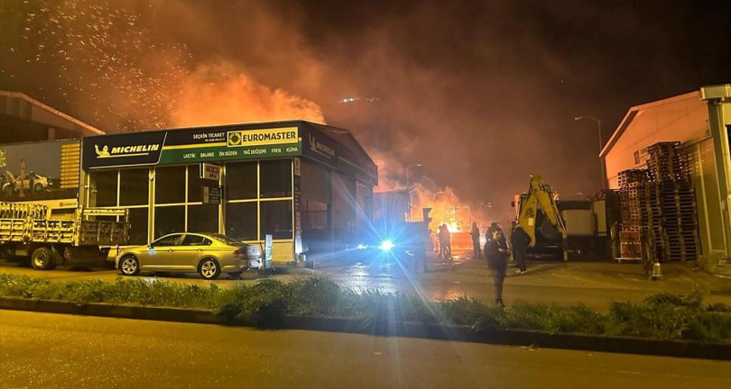 Sinop’ta bungalov ev atölyesinde yangın