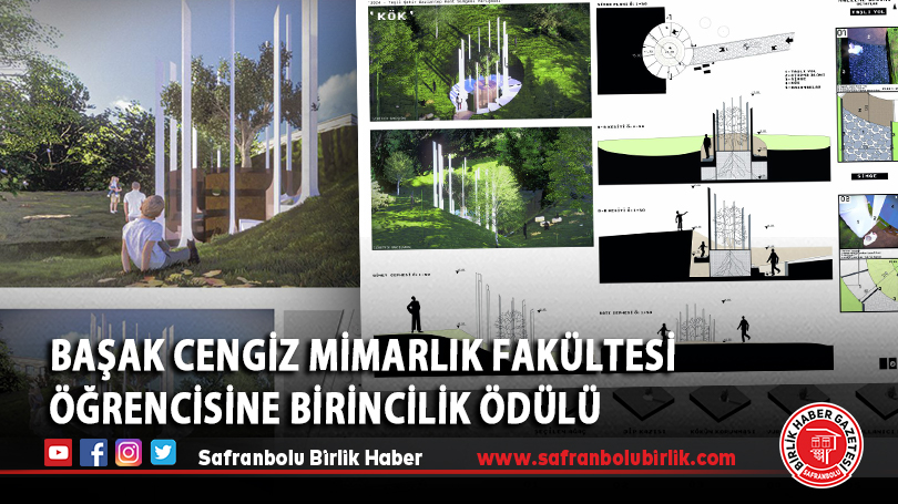 Başak Cengiz Mimarlık Fakültesi Öğrencisine Birincilik Ödülü