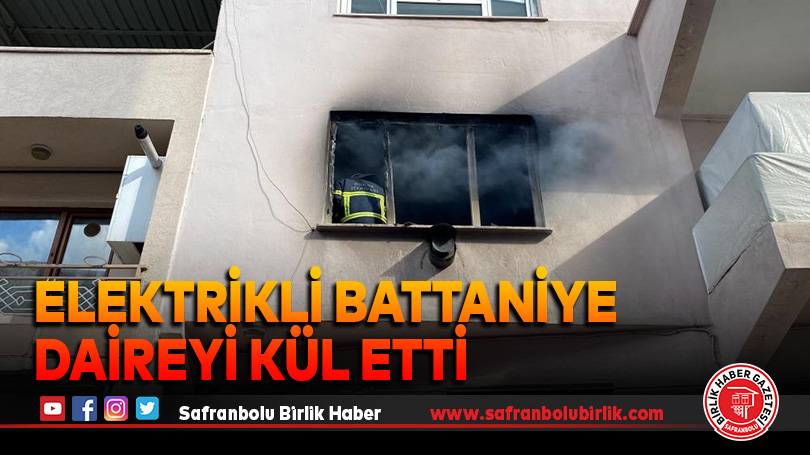 Elektrikli battaniye daireyi kül etti