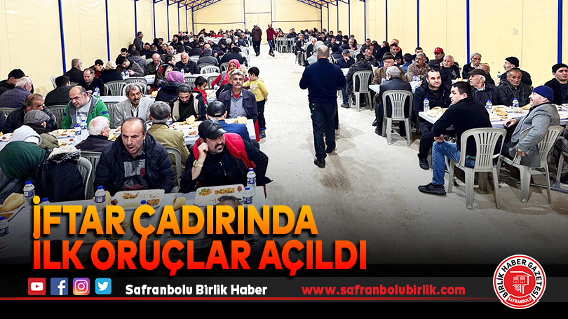 İftar Çadırında İlk Oruçlar Açıldı