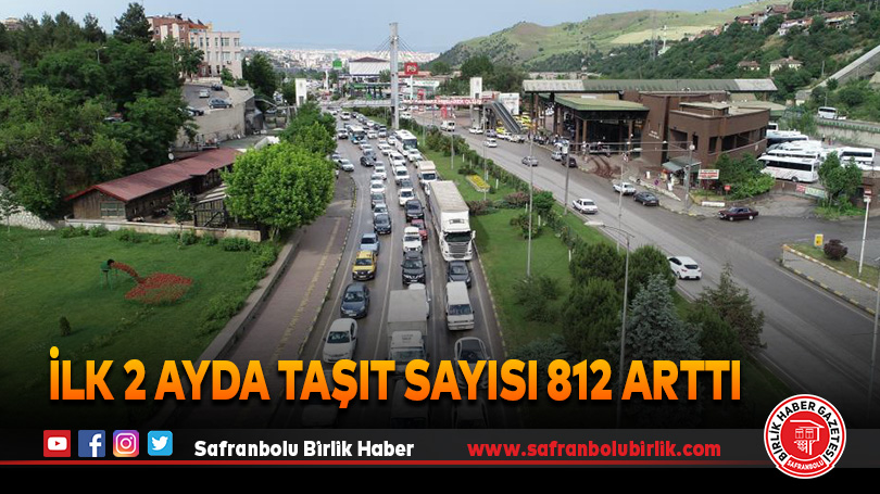 İlk 2 ayda taşıt sayısı 812 arttı