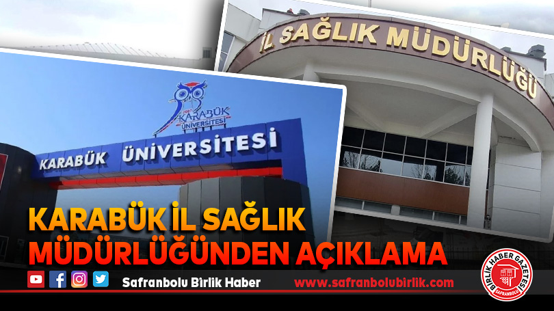 Karabük İl Sağlık Müdürlüğünden HIV iddialarına yalanlama