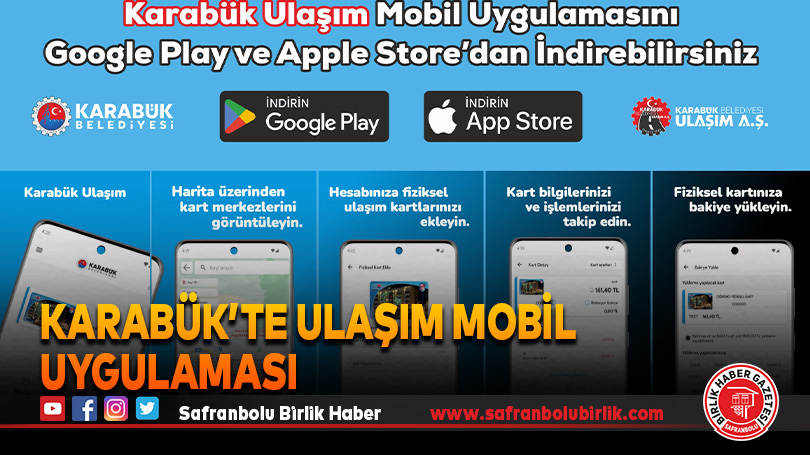 Karabük’te Ulaşım Mobil Uygulaması