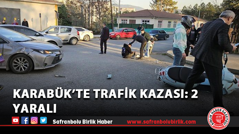 Karabük’te trafik kazası: 2 yaralı