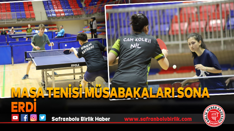 Masa Tenisi Müsabakaları Sona Erdi
