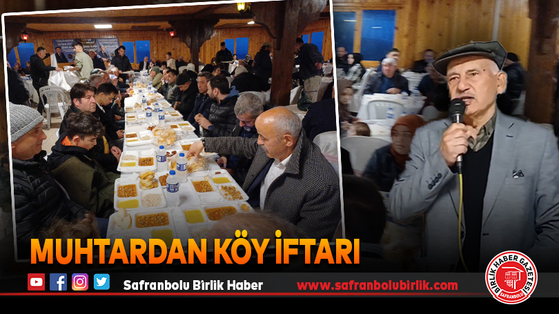 Muhtardan köy iftarı