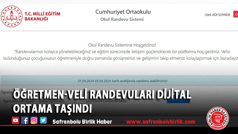 Öğretmen-Veli Randevuları Dijital Ortama Taşındı