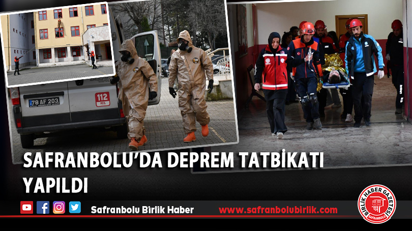 Safranbolu’da deprem tatbikatı yapıldı