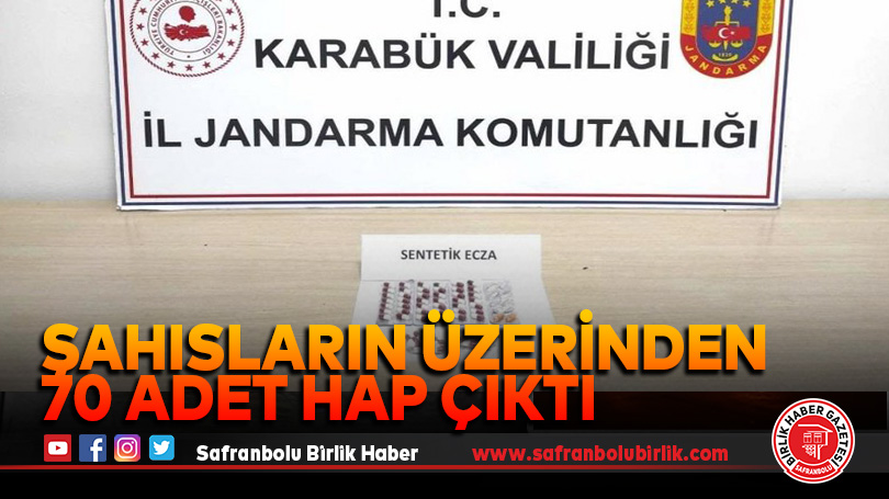 Şahısların üzerinde sentetik hap ele geçirildi