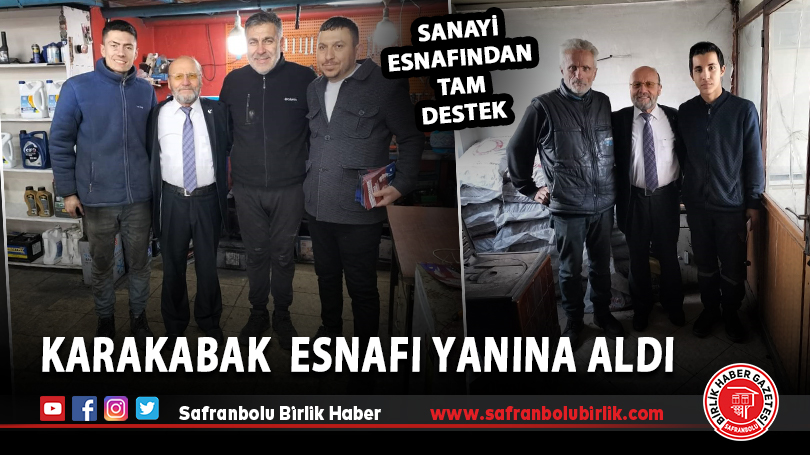 Karakabak, esnafı yanına aldı