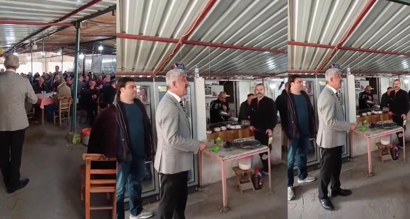 Başkan adayı konuşurken onlar oyunu bırakmadı