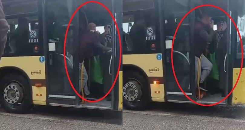 Otobüsün içi bir anda ringe döndü