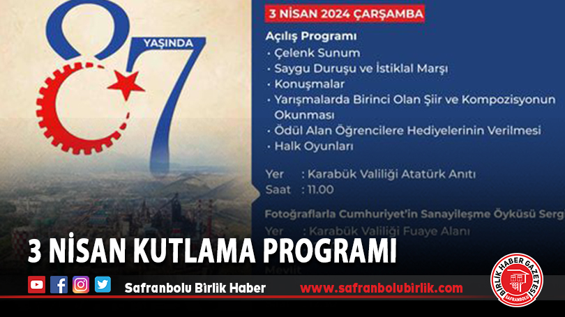 3 Nisan Kutlama Programı