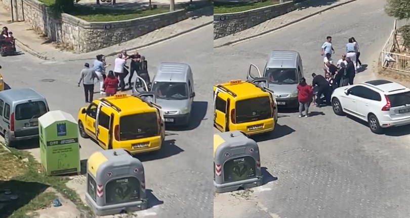 Bayramlaşmaya giderken adeta savaştılar