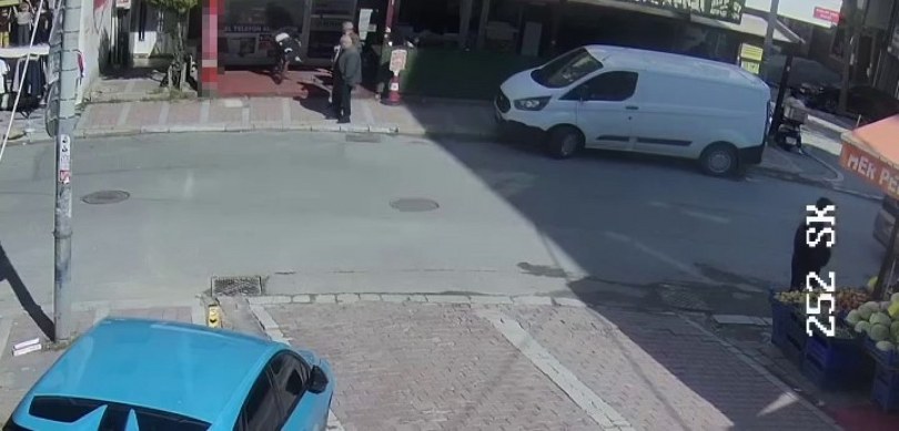 Bisiklet kullanmayı öğrenen çocuk, işyeri camına böyle daldı