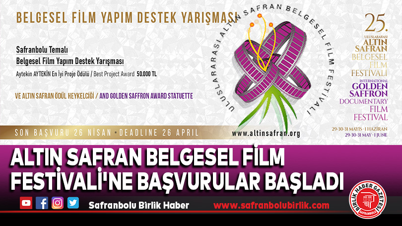 Altın Safran Belgesel Film Festivali’ne Başvurular Başladı