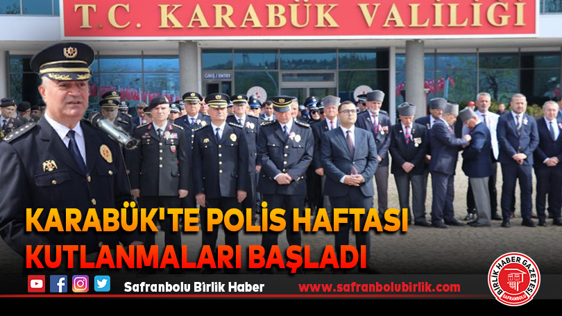 Karabük’te Polis haftası kutlanmaları başladı