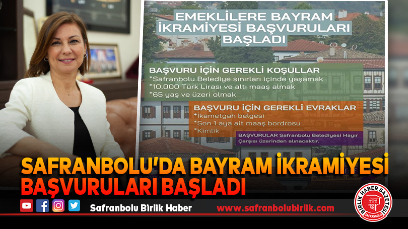 Safranbolu’da Bayram İkramiyesi Başvuruları Başladı