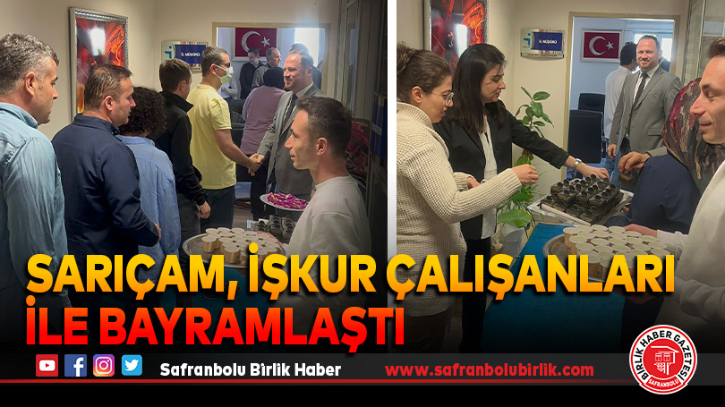 Sarıçam, İŞKUR çalışanları ile bayramlaştı