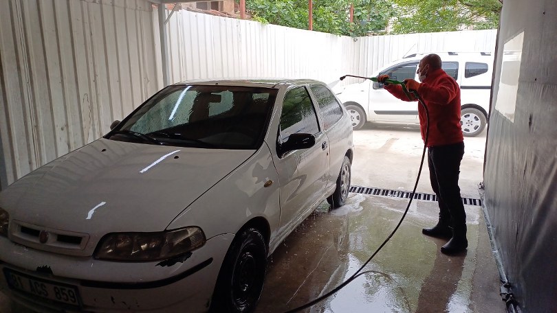 Toz taşınımı oto yıkamacıların yüzünü güldürdü