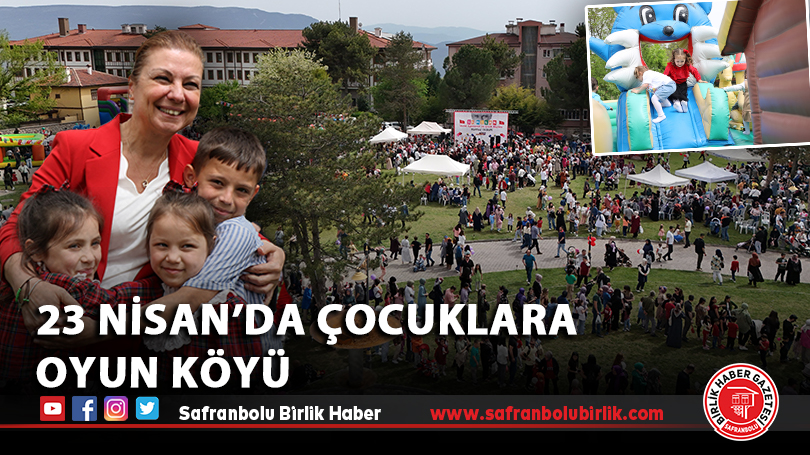 23 Nisan’da Çocuklar doyasıya eğlendi