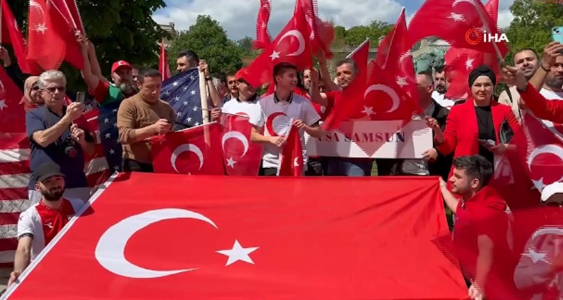 Washington’da Türklerden Ermeni provokasyonuna karşı gösteri
