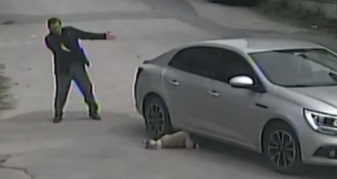 Vicdansızlığın görüntüsünü güvenlik kamerası işte böyle kaydetti