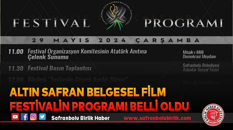 Altın Safran Belgesel Film Festivalin programı belli oldu