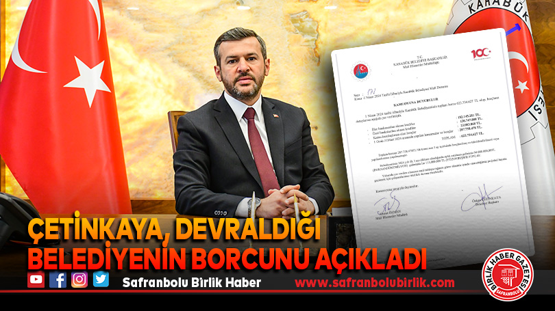 Çetinkaya, devraldığı belediyenin borcunu açıkladı
