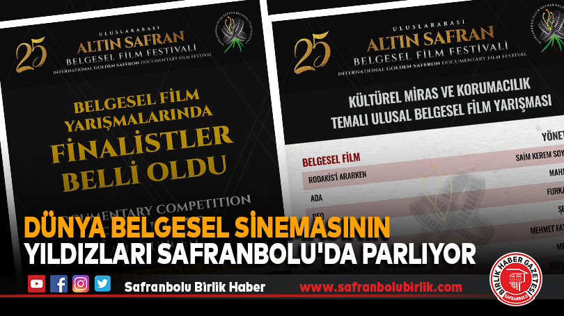 Dünya Belgesel Sinemasının Yıldızları Safranbolu’da Parlıyor