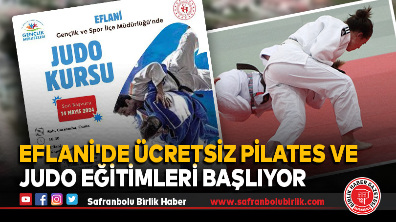 Eflani’de Ücretsiz Pilates ve Judo Eğitimleri Başlıyor