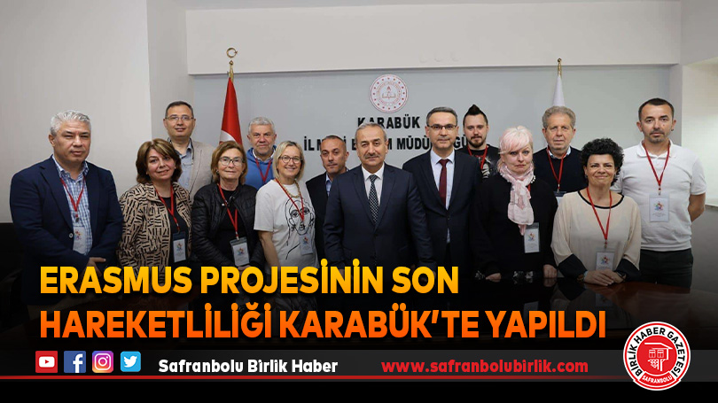 Erasmus projesinin son hareketliliği Karabük’te yapıldı