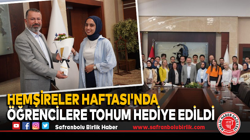 Hemşireler Haftası’nda öğrencilere Tohum Hediye Edildi