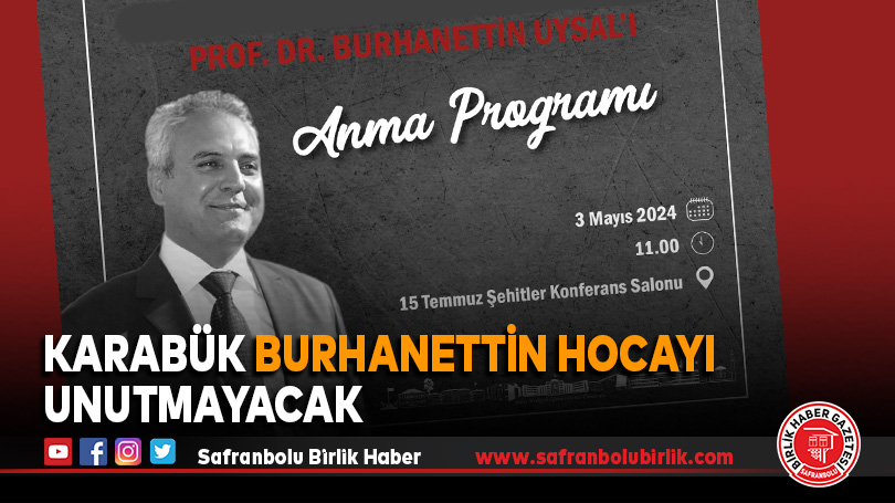Karabük Burhanettin Hocayı Unutmayacak