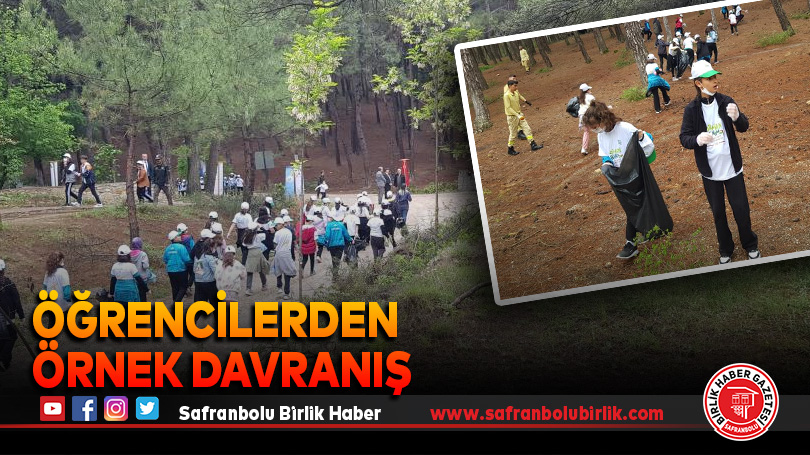 Öğrencilerden örnek davranış