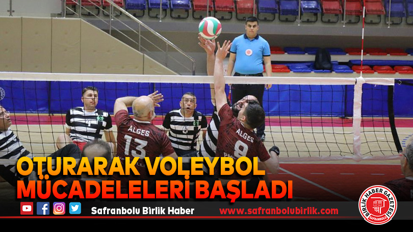 Oturarak Voleybol mücadeleleri başladı