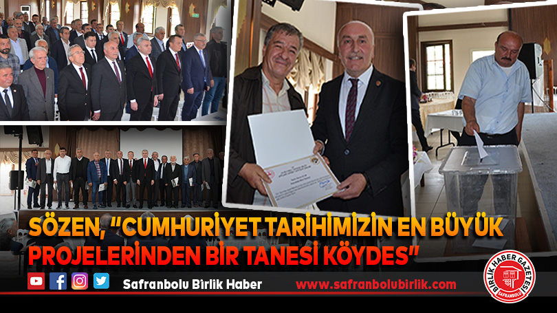 Sözen, “Cumhuriyet tarihimizin en büyük projelerinden bir tanesi KÖYDES”