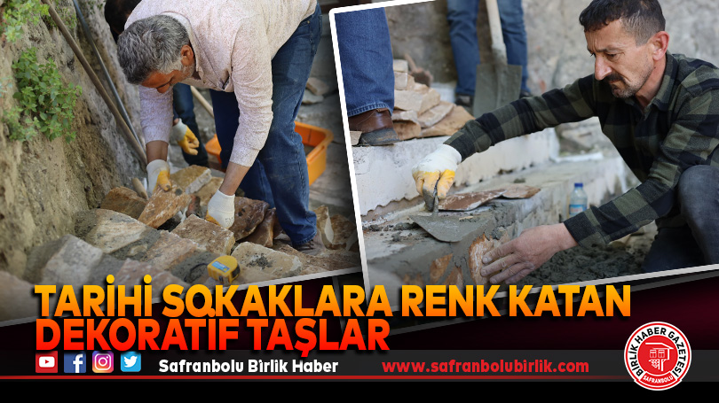 Tarihi Sokaklara Renk Katan Dekoratif Taşlar