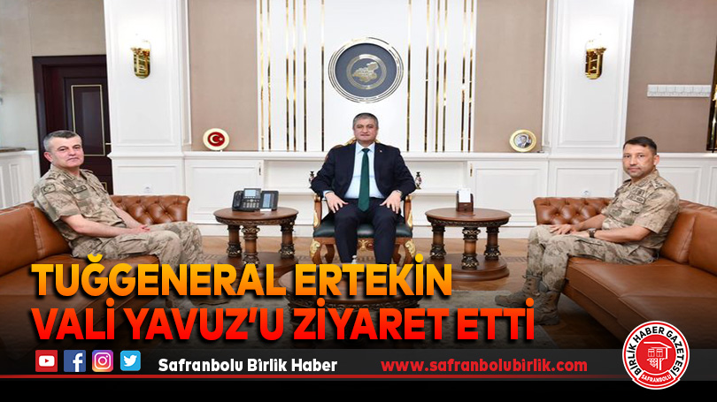 Tuğgeneral Ertekin Vali Yavuz’u Ziyaret Etti