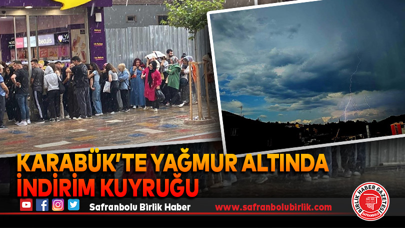 Yağmur Altında İndirim Kuyruğu