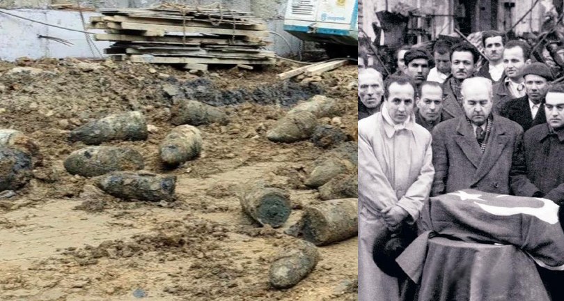 Okul inşaatından havan topları çıktı