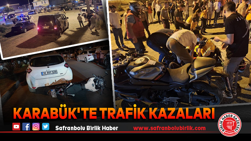 Karabük’teki trafik kazaları