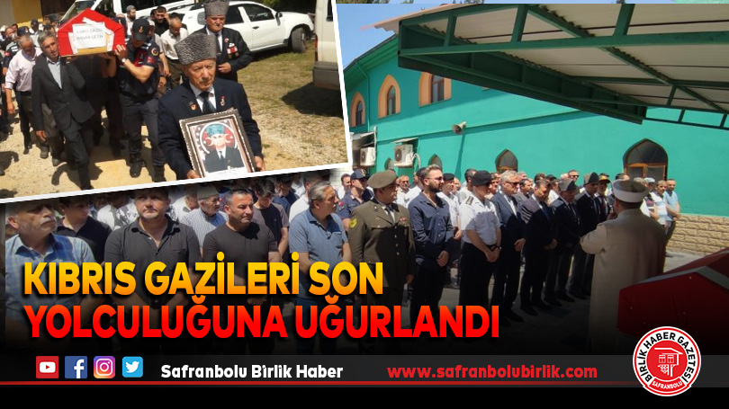 Karabük’te Kıbrıs Gazileri Son Yolculuğuna Uğurlandı