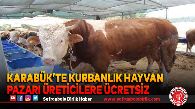 Kurbanlık Hayvan Pazarı Üreticilere Ücretsiz
