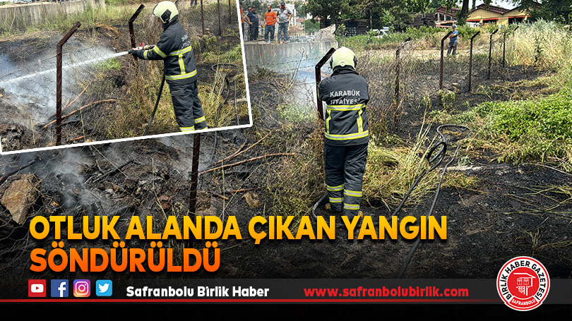 Otluk alanda çıkan yangın söndürüldü