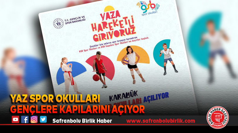 Yaz Spor Okulları Gençlere Kapılarını Açıyor