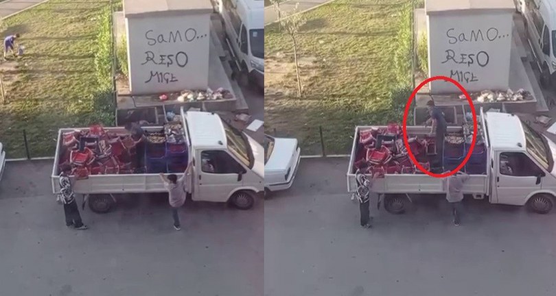 Satamadığı çilekleri kasa kasa çöpe döktü