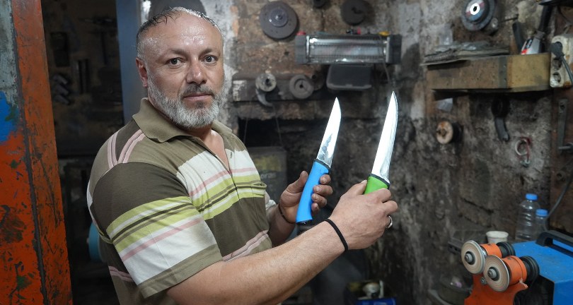 Bıçak bileme ustalarından randevulu hizmet
