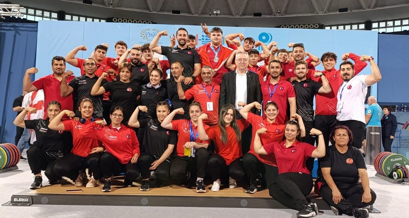 Milli halterciler, Yıldızlar ve 15 Yaş Altı Avrupa Şampiyonası’nda 61 madalya kazandı