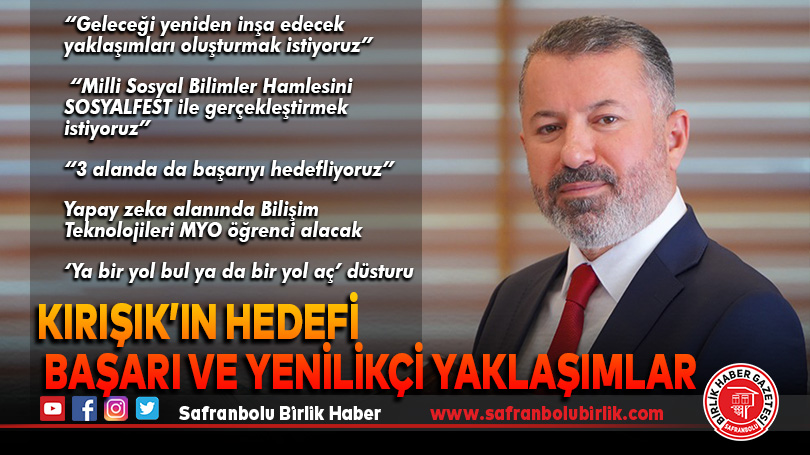 Kırışık’ın Hedefi Başarı Ve Yenilikçi Yaklaşımlar